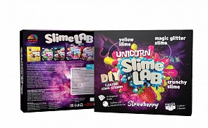 Юный химик. Набор для опытов и экспериментов - Слайм лаб - Юникорн. Клубника (Висма, 808 ВИСМА)